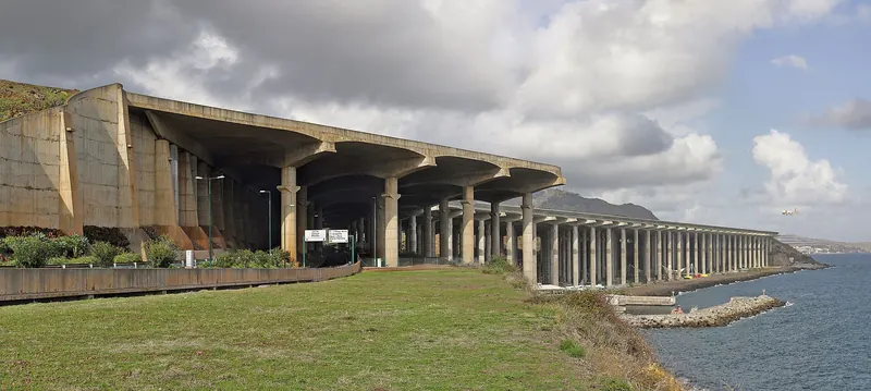 Madeira Airport (FNC) — Famous for its runway built on stilts over the ocean.