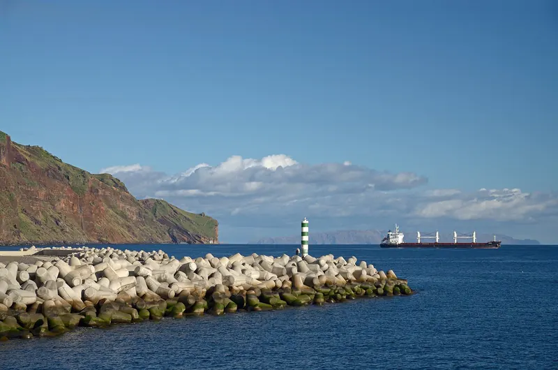 Cristo Rei Viewpoint — A statue of Christ overlooking the bay of Garajau.